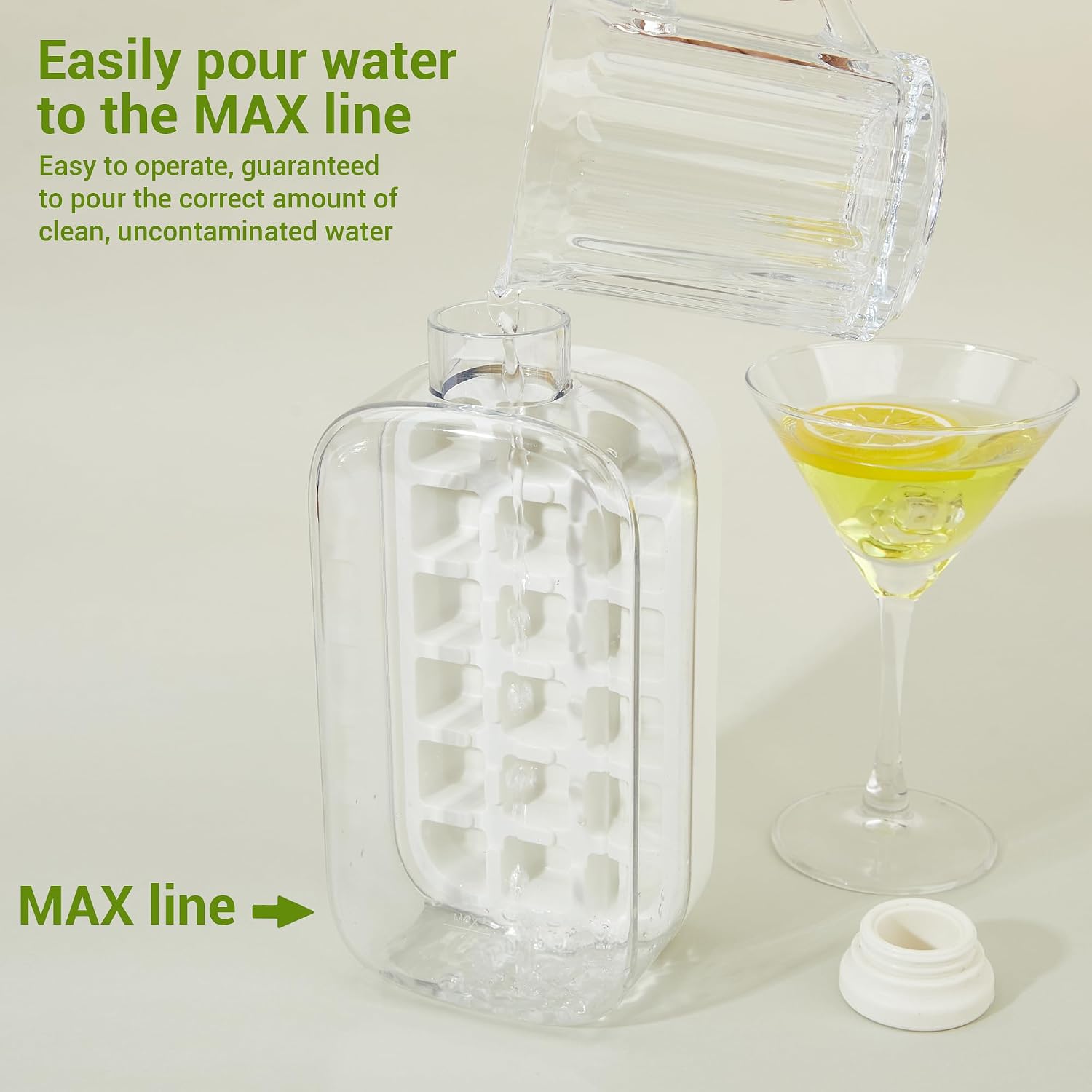 2 in 1 Mold Iced Water Bottle