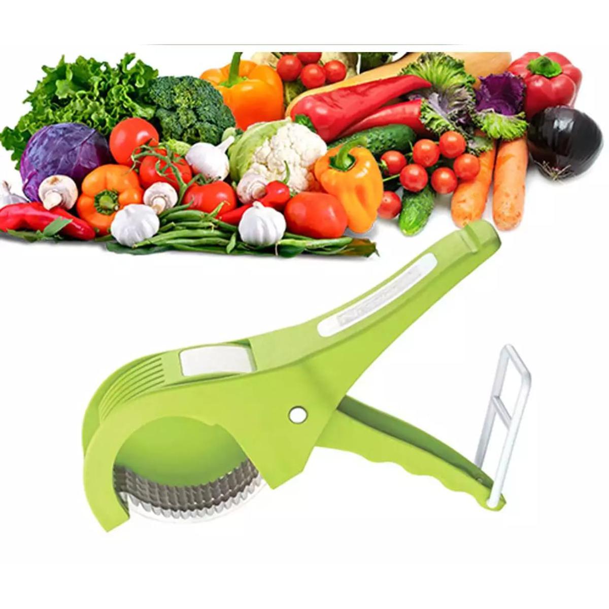 Multi Vegetable Cutter 5 Blade Vegetable & Fruits Cutter & Chopper Slicer