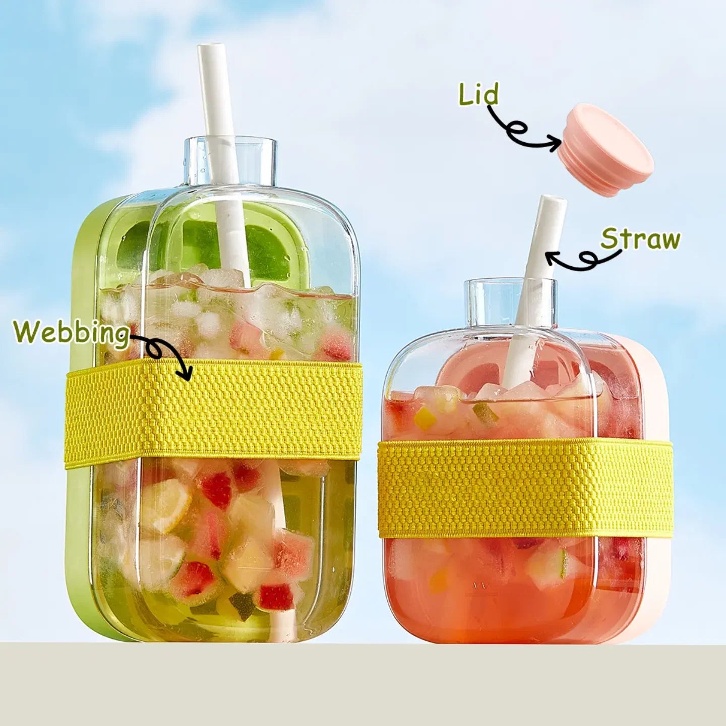 2 in 1 Mold Iced Water Bottle